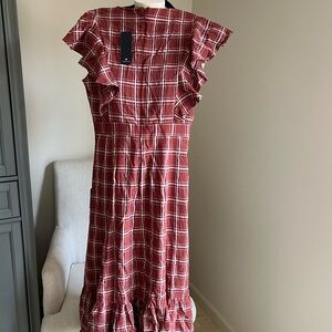 Lulu’s Plaid Ruffle Dress